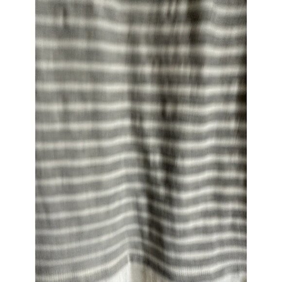 Soft Surroundings Left Bank Nautical Dress MP Eyelet Lace Stripe Scallop Hemline - Picture 5 of 9